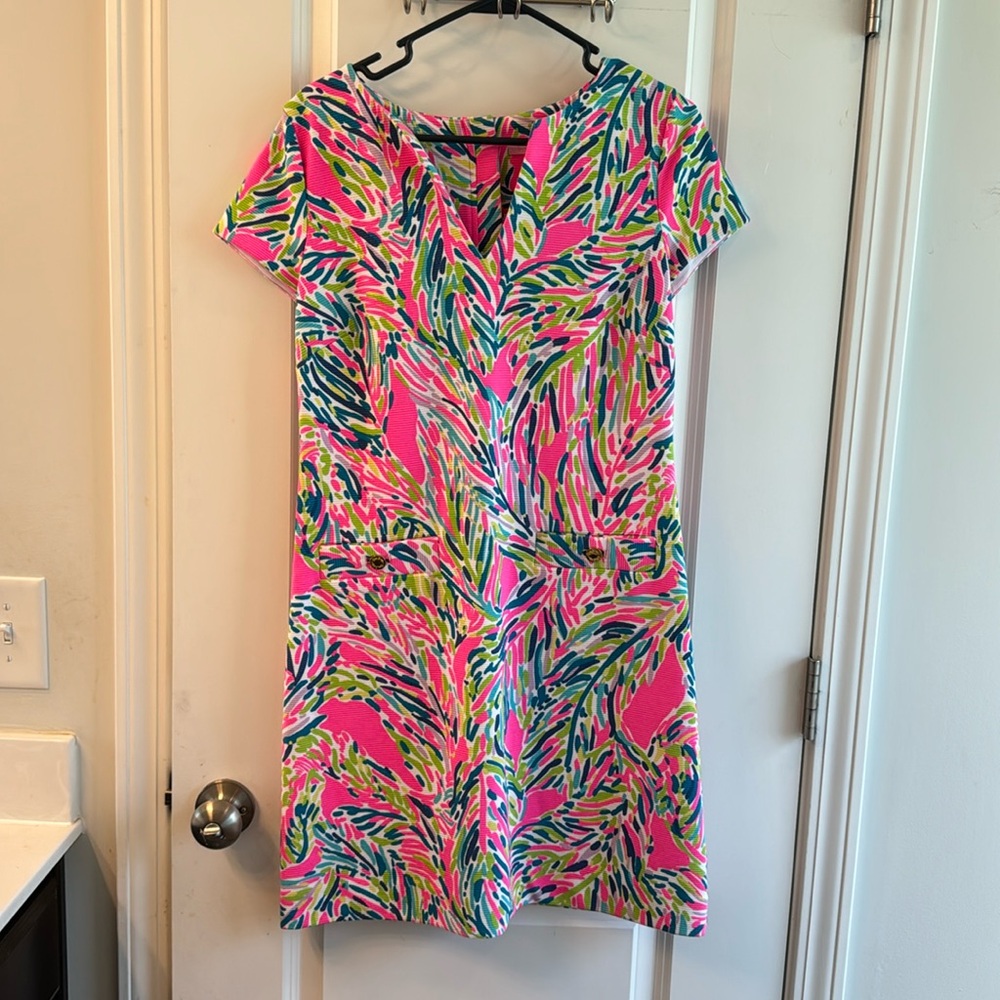 Lilly Pulitzer shift dress.